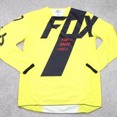 Fox Racing 180 Mastar Jersey Mens Large Yellow/Black Long Sleeve Pullover Shirt