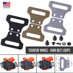 OWB Tegris Belt Loops for Holsters – Fit 1.50in & 1.75in Belts – Multiple Colors
