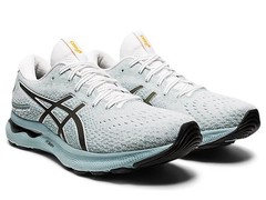 ASICS GEL-Nimbus 24 Men’s Running Shoes Size 8.5 Light Steel/White