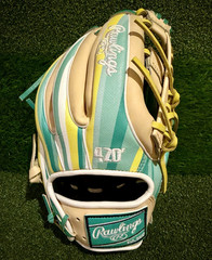 NEW Rawlings Heart Of The Hide Mountain Dew Baja Blast 11.5” Glove 1 of 48 Made!