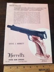 c. 1956 Herrett’s Stocks Custom Pistol Stocks Catalog Twin Falls Idaho