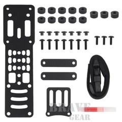 CNC Machined MOLLE / Belt Modular Holster Adapter Adjustment With Leg Strap