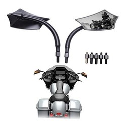 Universal 8mm/10mm Black Irregular Shape Motorcycle #Black Irregular Shape