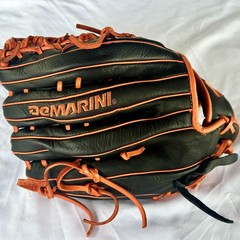 DeMarini Insane 12.5″ Black Orange Leather Baseball Softball Glove