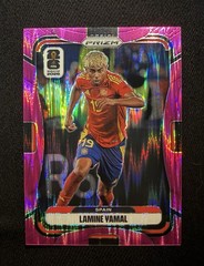 2026 Panini Prizm FIFA World Cup Lamine Yamal Fuchsia Flush /195 Spain #70