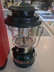 COLEMAN 290 CLX Dated 3/84 LANTERN WITH RED CARRYING CASE Untested