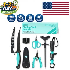 Corrosion-Resistant Fishing Tool Set: Pliers, Scissors & Lip Gripper for Anglers