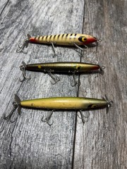 Lot of 3 SMITHWICK DEVILS HORSE VINTAGE LURE lures devilhorse