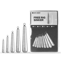 27/30 PCs Free Rig & Drop Shot Weights – Skinny Variety – 27Pack, Unpaint