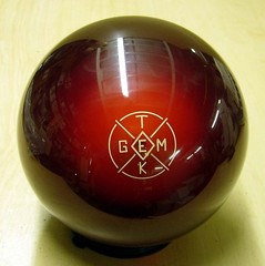 16# GEMTEK Diamond GT RED * BOWLERS WAREHOUSE Clear Bowling Ball