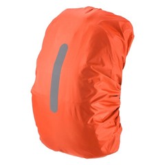 55L-65L Backpack Rain Cover with A Vertical Reflective Strap [Orange]