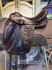 Mac Rider Wellington Dressage Saddle 18″ Brown Handcrafted English Horse