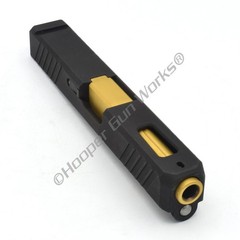 HGW Complete Upper for Glock 19 Black EDC Slide Fluted TiN PVD Stainless Barrel