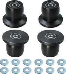 Qty.4 Machined Wheels/Rollers with Total Gym , Fits Models XL, XLS, & Fit wit