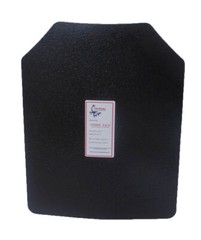 Level III AR500 Steel Body Armor Single 11×14 Curved Plate Coated – Quick Ship