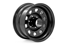 Rough Country Black Steel Wheel | 15×10 | 5×5 | -39mm – RC52-5173