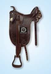 Australian Stock Premium Leather Horse Saddle with Matching Girth seat 14 to 18″