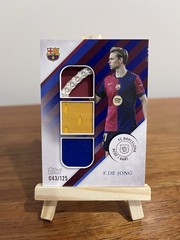 Topps 2024/25 FC Barcelona 125 Years Frenkie de Jong Triple Relic TR-DJ /125