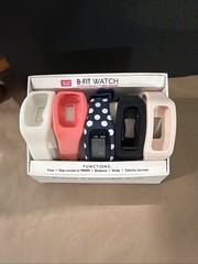 B-FIT WATCH INTERCHANGEABLE FITNESS TRACKER SET OF 5 SILICONE BANDS Untested