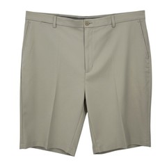 Roundtree & Yorke Performance Classic Fit Flat Front Men’s Shorts Tan 44×10