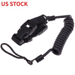 Tactical Pistol Lanyard Hunting Heavy Duty Quick Release Elastic Handgun Sling