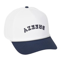 NEW Breezy Golf Flipped Breezy Rope Snapback Hat Cap – Navy