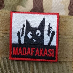 MADAFAKAS Mini Sarcastic Funny Tactical Morale Patch Hook and Loop