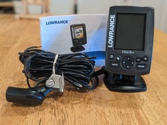 Lowrance Elite-3X Fishfinder System w/ Display Unit HST-WSU Transducer & Bracket