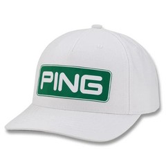 New Ping Limited Edition Looper White/Green Adjustable Tour Snapback Hat/Cap