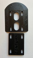 Century Pyramid Skateboard Riser Pads, Universal hole pattern, 3/8″ or 1/2″