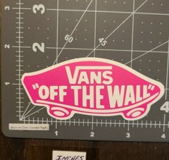 Pink And White Vans Skateboard Guitar Laptop Decal/ sticker B8P