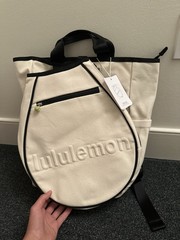 LULULEMON Racket Bag 19L – Natural/Black (got It In Store For $188)