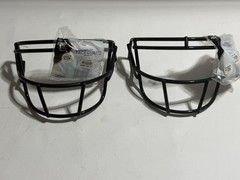 LOT OF (2) SCHUTT ROPO SW NAVY AND DARK GREEN FOOTBALL HELMET FACE MASKS