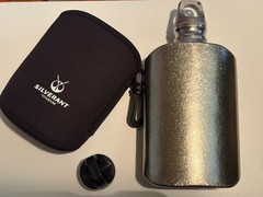 SilverAnt Ultralight Crystallized Titanium Water Bottle – 600 mL / 21 fl oz